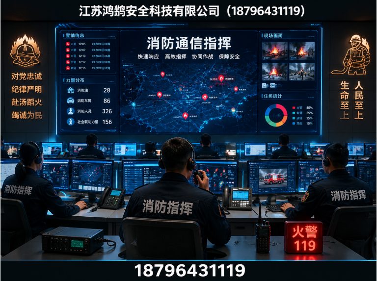株洲消防通信指挥展示图